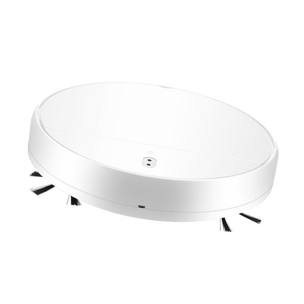 Multi-function Robot Vacuum Cleaner Cleaning Machine Intelligent Charging Vacuum Cleaner Three-in-one Sweeping Machine: White