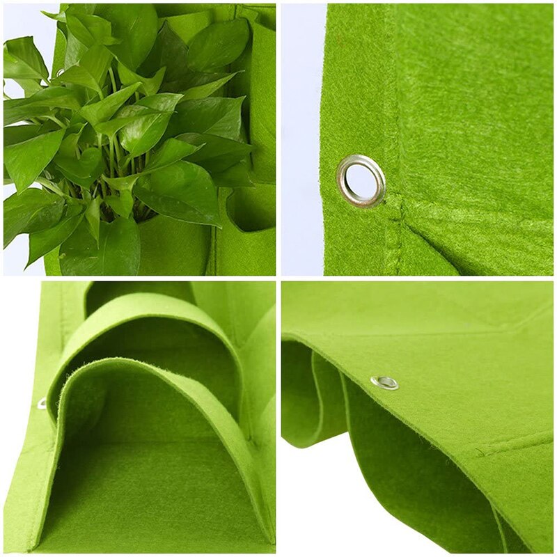 72 Zakken Verticale Muur Tuin Planter Plant Grow Bag Opknoping Planten Zakken Indoor Bloemen Groenten Stof Potten Outdoor