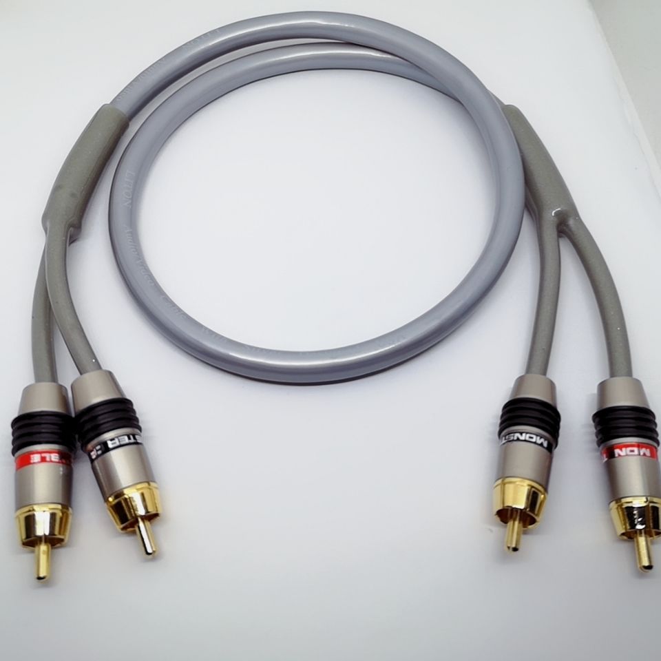 High Oxygen-free Copper Fever Signal Line RCA Double Lotus Audio Line Audio Line Through Machine Line Two Pairs Two Plug