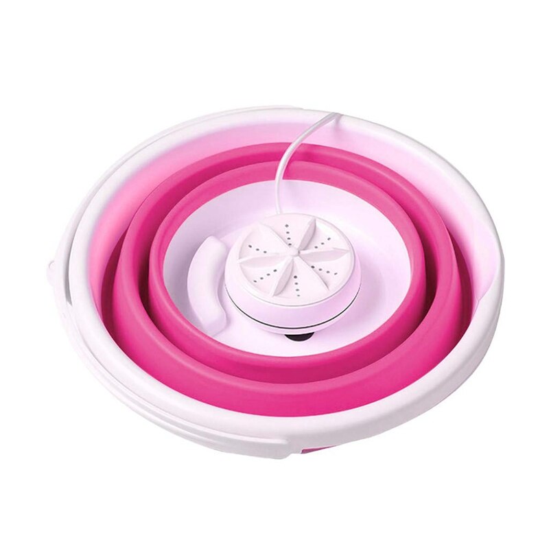 Vaskemaskine folde vasketøjsbassin bærbar usb mini vaskemaskine automatisk tøj vaskespand 5v