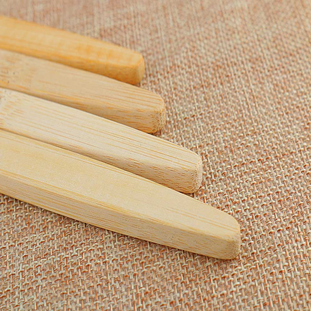 Bambustandbørste med lavt kulstofindhold miljøvenlig mundplejebørster miljøvenlige tænder bløde mellemstore børster