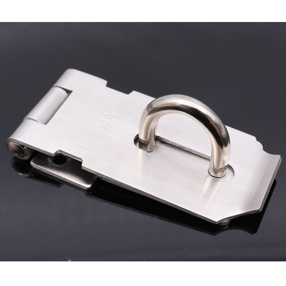 Hasp Staple Padlock Clasp Anti Theft Easy Install Shed Latch Gate Door Lock Stainless Steel Cabinet