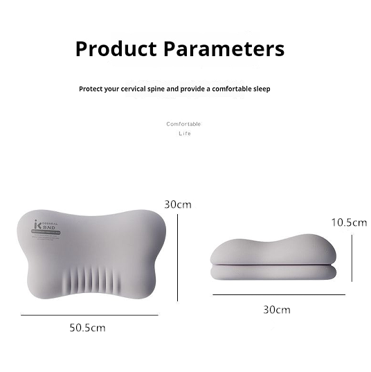 Ergonomisk memory foam pude til alle sovepositioner, multizone støtte, nul tryk, dyb søvn, lindring af nakkesmerter