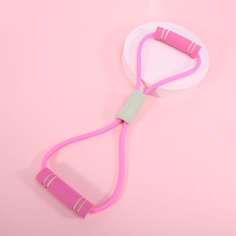 Vrouwen Figuur-Van-Acht Rally Thuis Borst Expander Yoga Figuur-Van-Acht Rally Schouder-opening Schoonheid Terug Stretch Riem: Roze