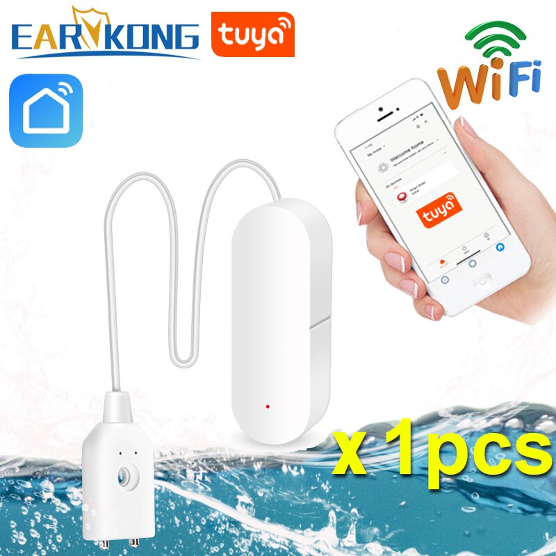 EARYKONG WiFi Smart Water Leakage Sensor Overflow ... – Grandado