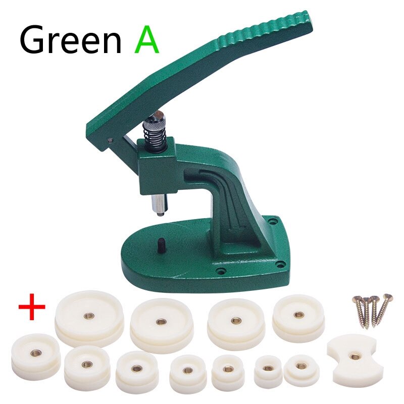 Watch Case Press Tool Fitting Dies Back Cover Remover Closer Watch Pressing Machine Capper Watchmaker Repair Kit Tools: A Green with Dies