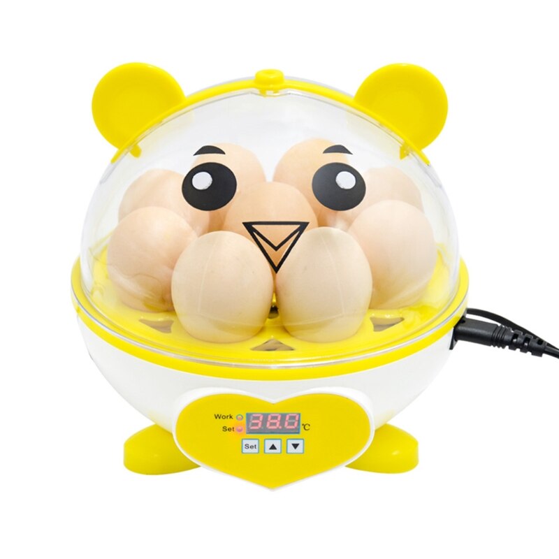 9 Partition Eggs Incubator Mini Brooder Birds Automatic Thermostat Breeding Digital Display Hatching Chicken Duck F