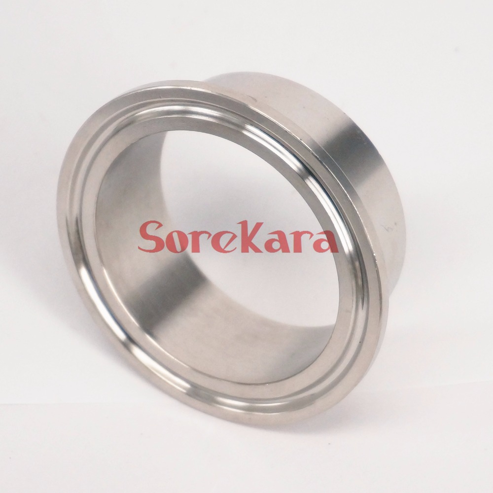 19/25/32/38mm Tube O/D x 1.5" Tri Clamp Weld Ferrule 304 Stainless Steel Sanitary Fitting Home Brew Beer Wine