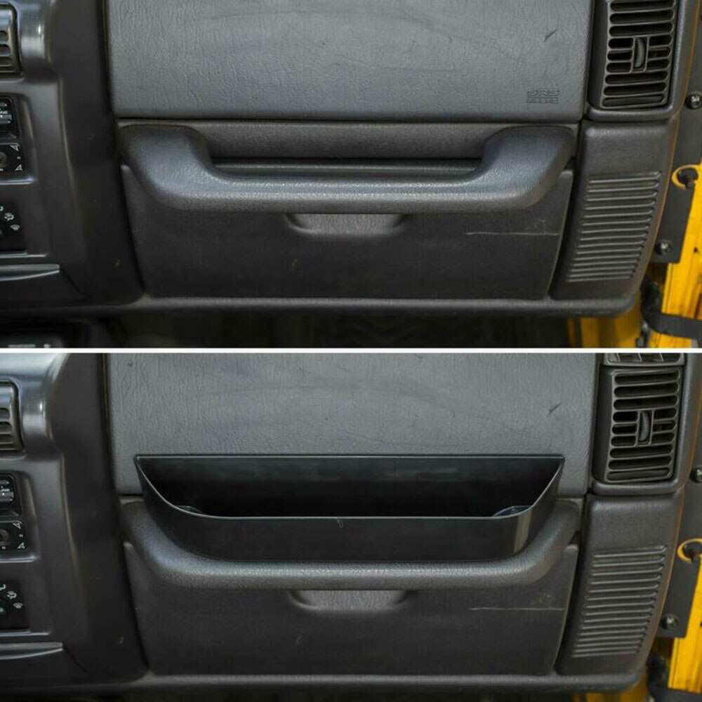 Accessories Co-pilot Storage Box Black Auto For Jeep Wrangler TJ 1997+