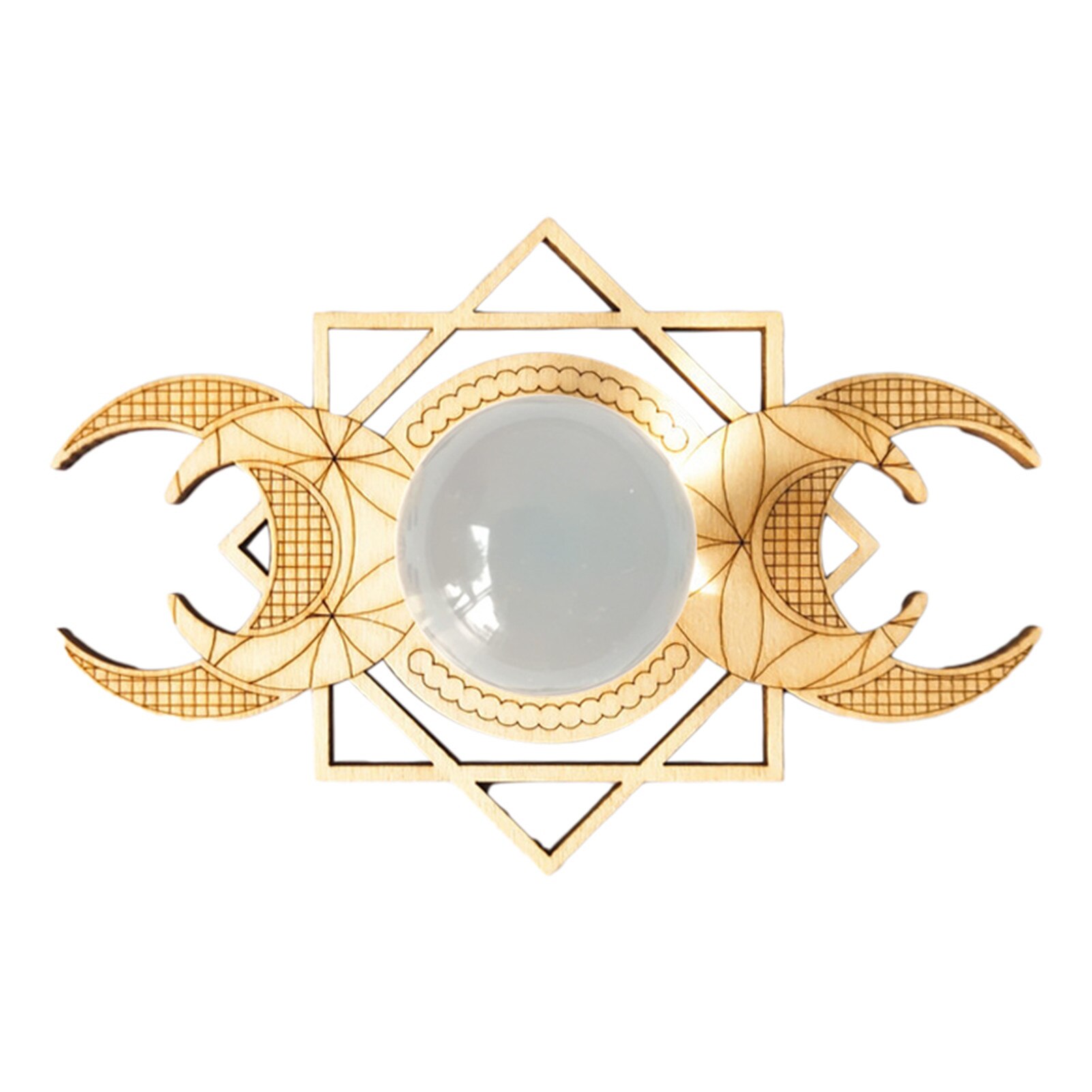 Flower of life Wooden Grid Board Geometry Wall Hanging Decor Wall Sculpture Home decoration: 02