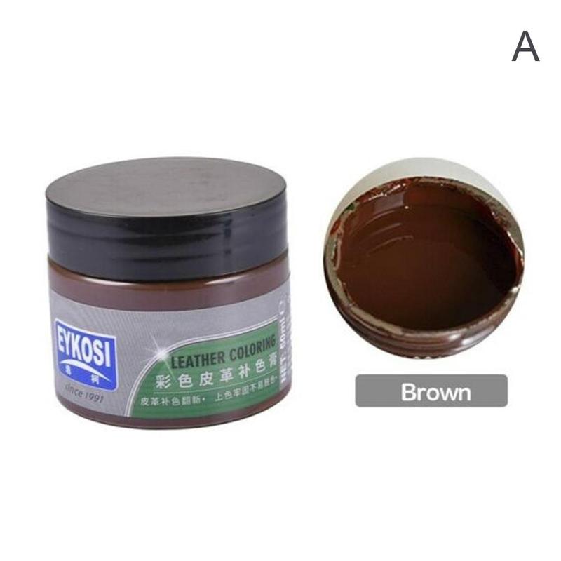 50ml Leather Repair Paste Coloring Agent Sofa Leather Cracks Hole Scratch Polish Care Agent Shoes Polishing Paint O6N8: A