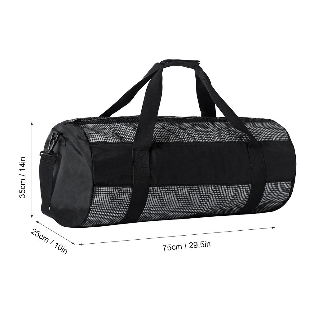 Mesh Duffel Gear Bag Snorkel Equipement Carry Bag for Mask Snorkel Fins Scuba Diving Surfing Gear