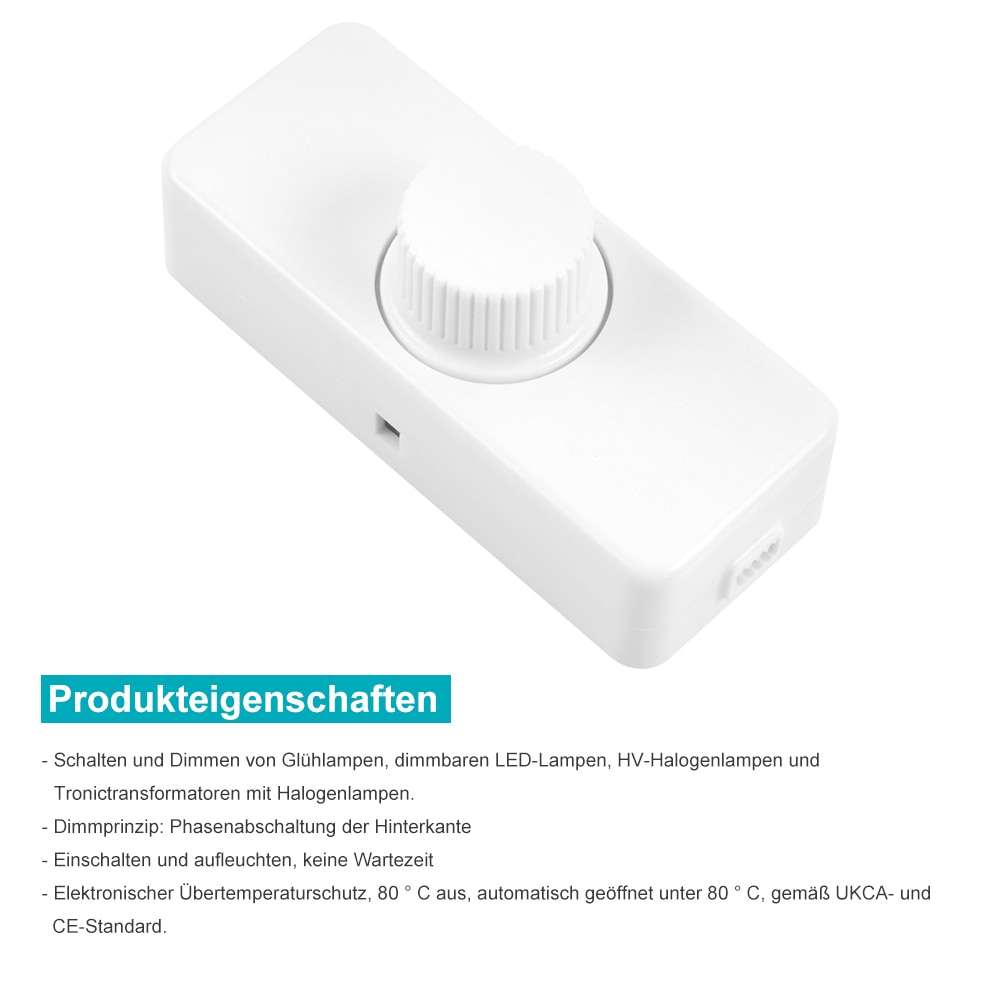 Interrupteur variateur LED mural intelligent, réglable, 220-240V, commande d&#39;éclairage