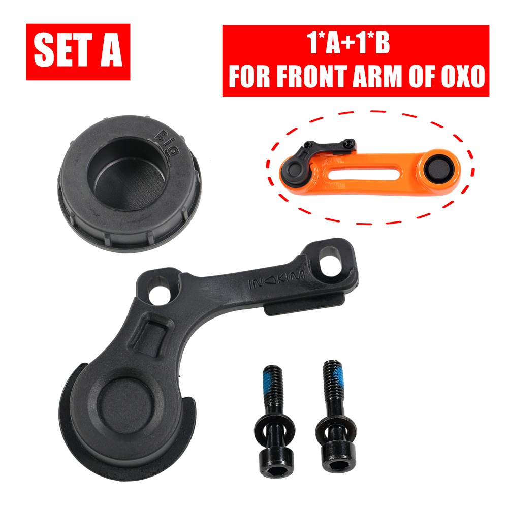 Cubierta de sellado de brazo oscilante para patinete eléctrico INOKIM OXO, enchufe para bloquear el orificio del eje del Motor y la junta del Protector de cable del cubierta y del cuello: Borgoña