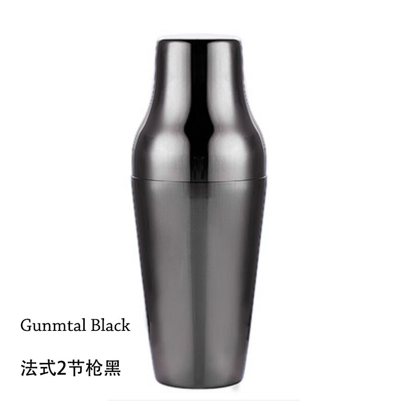 Parisienne Cocktail Shaker-Franse Stijl-20 Oz: Gunmetal Black