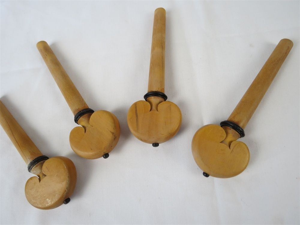 one set cello pegs natural boxwood,musical instrument part