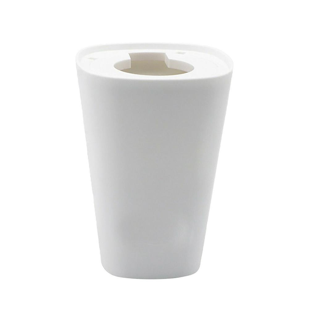 Maceta colgante invertida para jardín, cesta de almacenamiento con rotación de 360 grados, 13x9,5x9,5 cm, novedad: Blanco