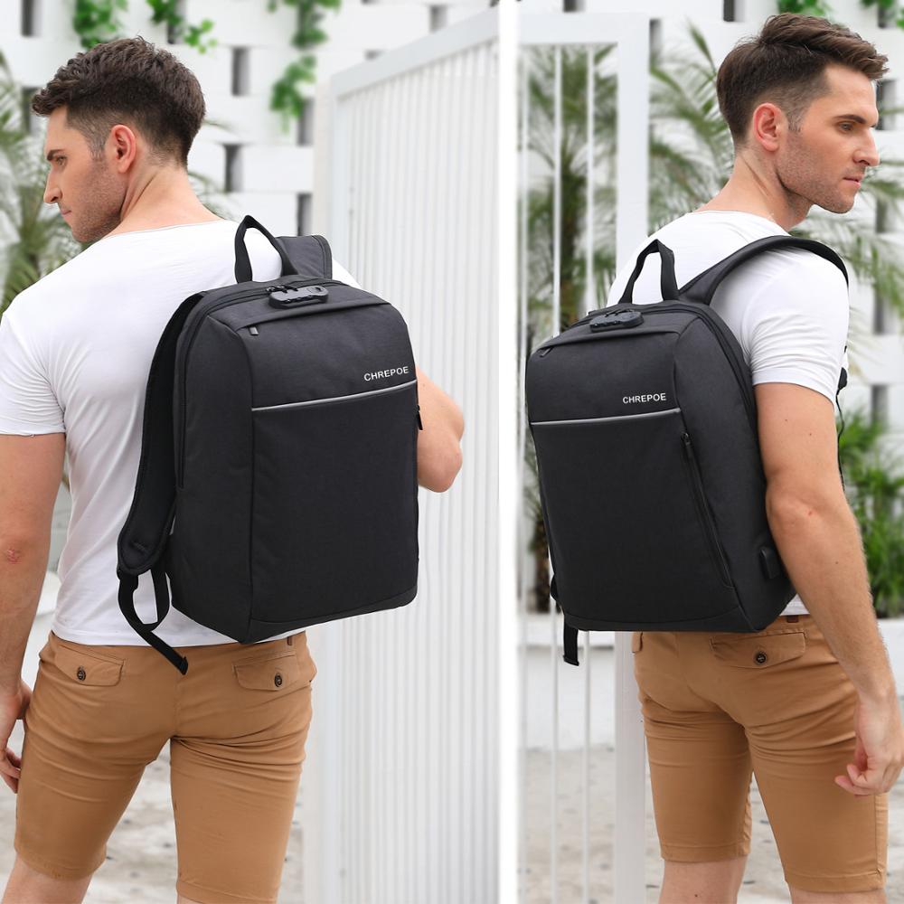 CHREPOE 15.6 Inch Laptop Backpack Anti Theft Men Backpack Travel Bag Male Backpack for Men Boy School Bags for Teenagers Mochila