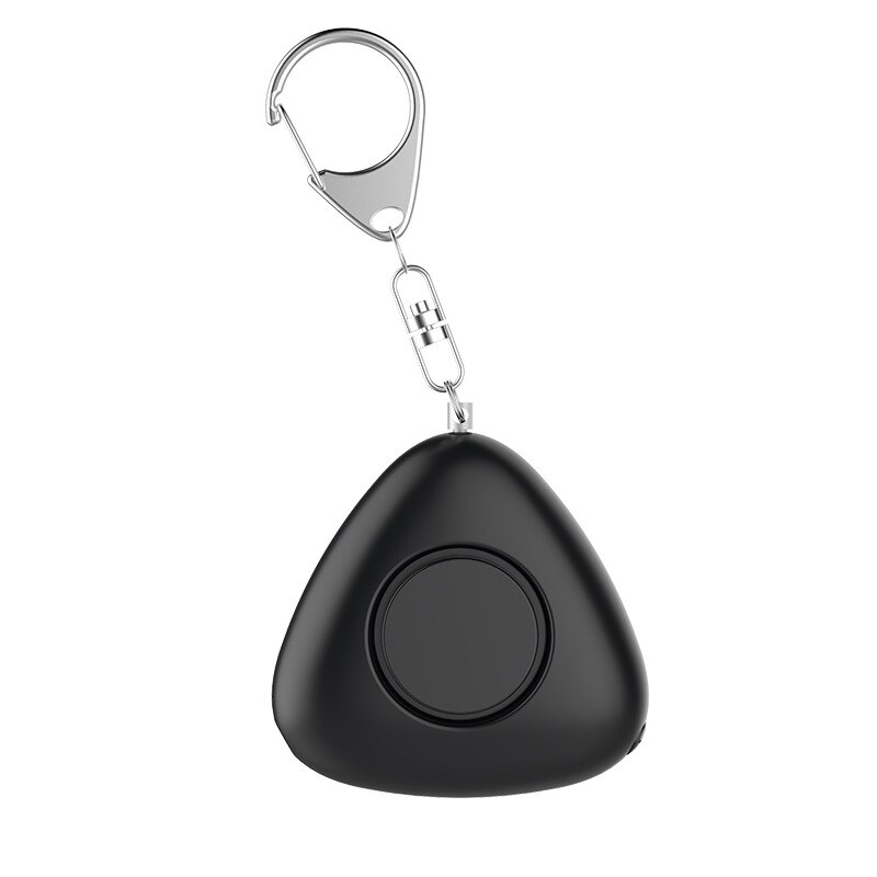 Mini defensewomen elderly personal security alarm alert defender emergency panic alarm with LED light: Black