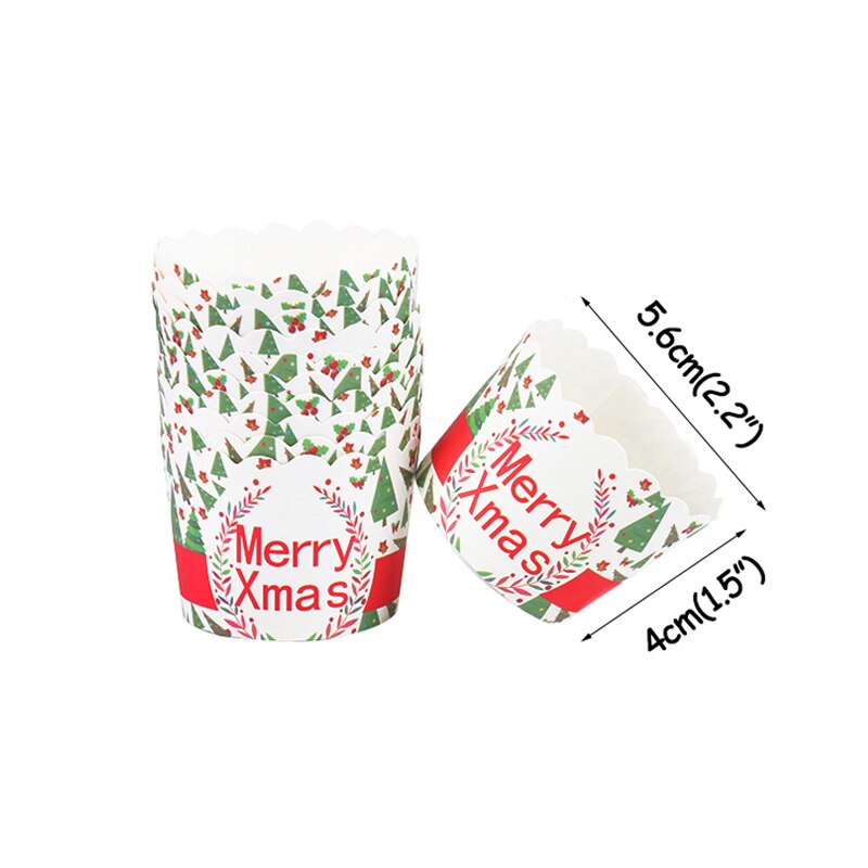 50 st god jul xmas muffins muffins muffin pappersmugg jul hemdekorationer bakkopp muffins omslag dekor år födelse