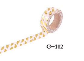 Glitter Goudfolie 10 M Decoratieve Washi Tape Scrapbooking Planner Tool Cinta Adhesiva Papier Decorativa Veer Afplakband