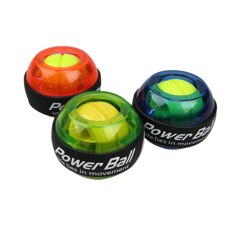 LED Muscle Power Ball Wrist Ball Trainer Relax Gyroscope PowerBall Gyro Arm Exerciser Strengthener Fitness Equipments