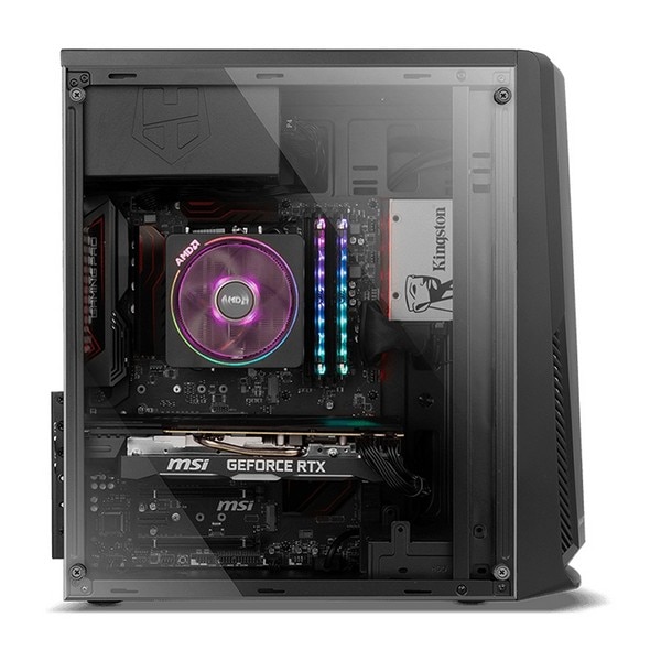 Micro Atx/Atx Midtower Case Nox Nx Hummer Sparck Rgb Usb 3.0 Zwart