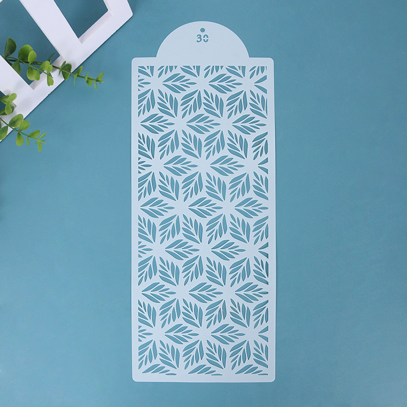 Fondant Cake Mesh Stamps Stencils Embossing for Decorating Tool Plastic Spray Mold Wedding Cookies Chocolate Drawing Painting: SKY BLUE