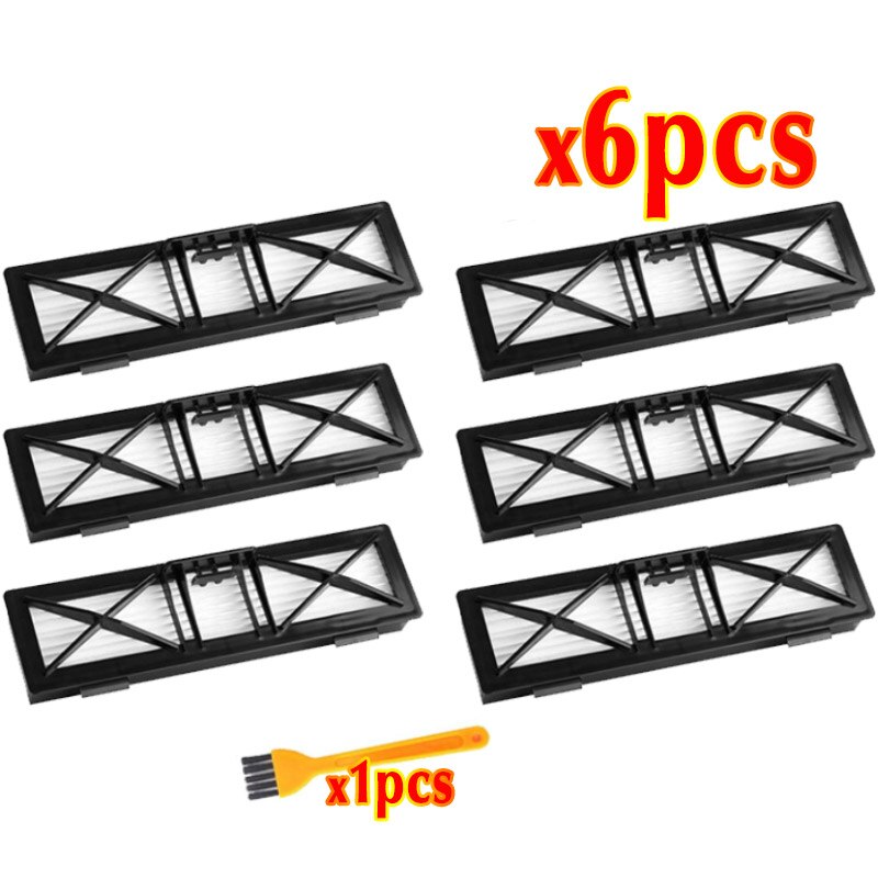 Pièces d'aspirateur filtre HEPA pour Neato Botvac connecté série D 945-0215 D3 D4 D5 D6 D7 D70 D75 D80 D85 filtres de remplacement: 6pcs filter