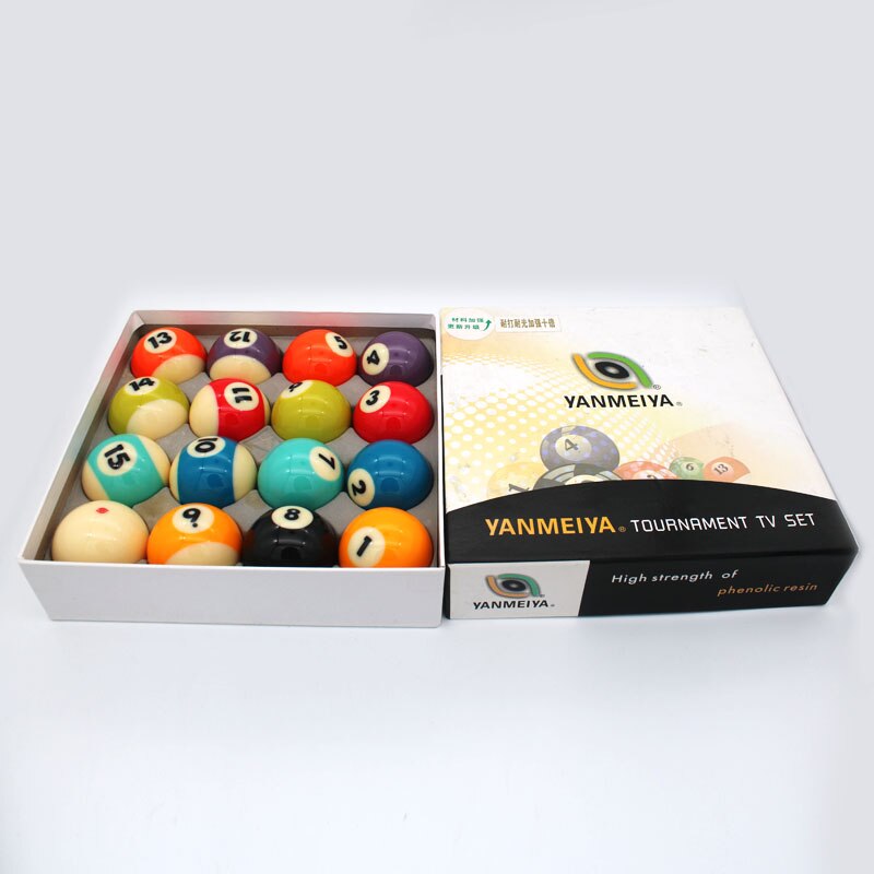 Amerikaanse Stijl Van Toernooi Tv Set Big Size 2-1/4 "Biljart Pool Ball Set 16 Stks/doos voor Verkoop