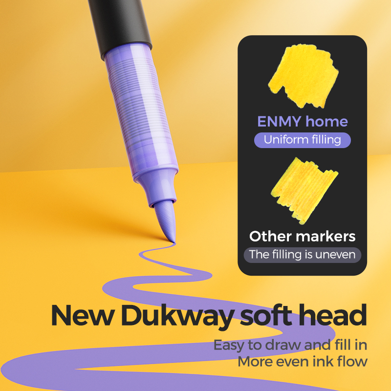 ENMY Acrylic markers Pen Direct Liquid Acrylic Paint Marker Pens Fabric for Canvas Rock Glass Wood Paper DIY Paint Marker