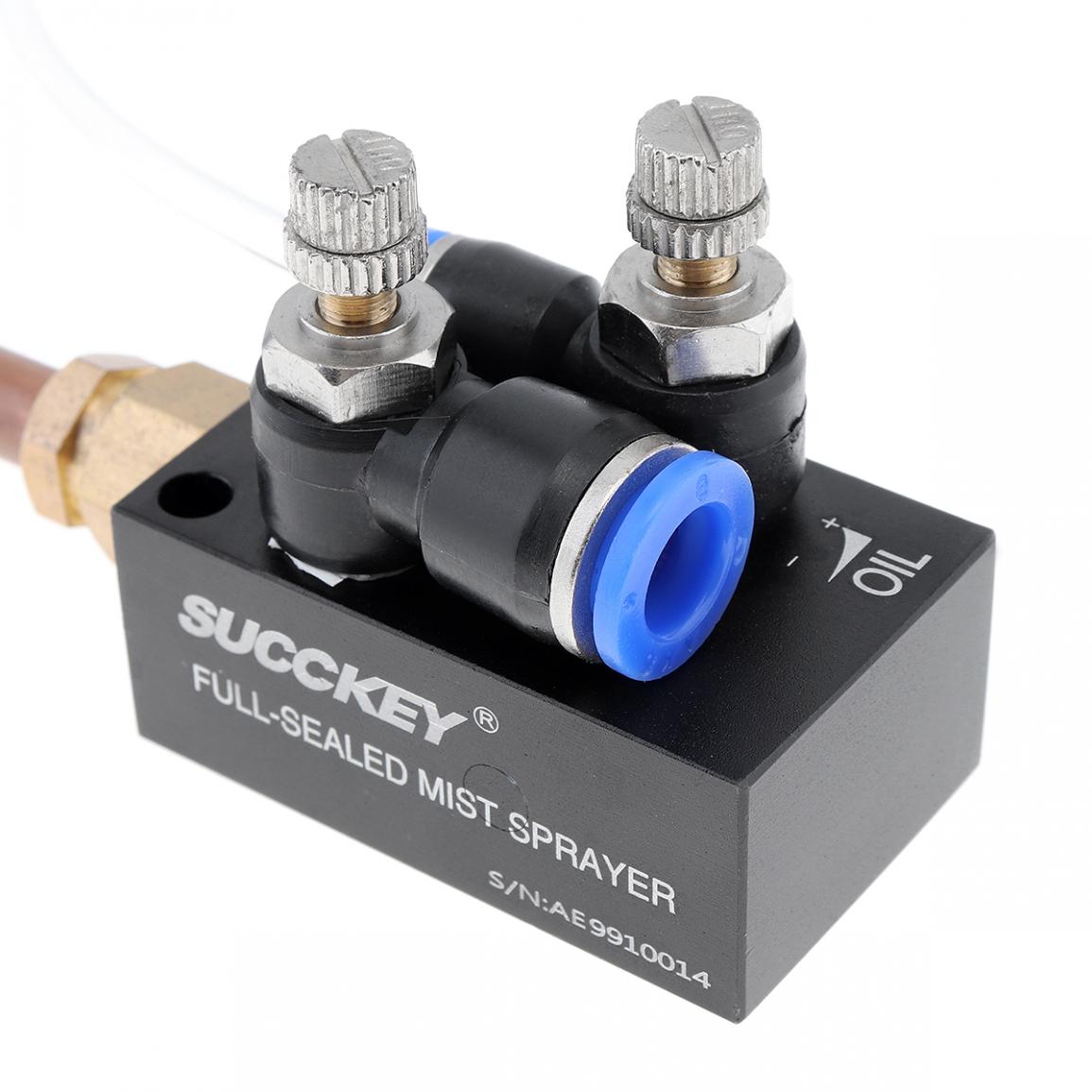 Mist Coolant Lubrication Spray System 20cm Copper Pipe and Check Valve for Metal Cutting Engraving Cooling Machine/CNC Lathe