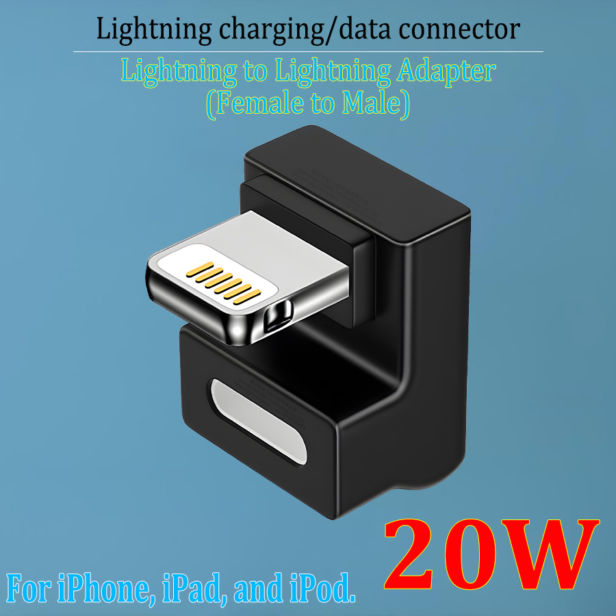 USB Type-C PD 20/27W charging data connector for iPhone, iPad, iPod, USB-C to Lightning adapter, female to male, multiple styles: Option 7