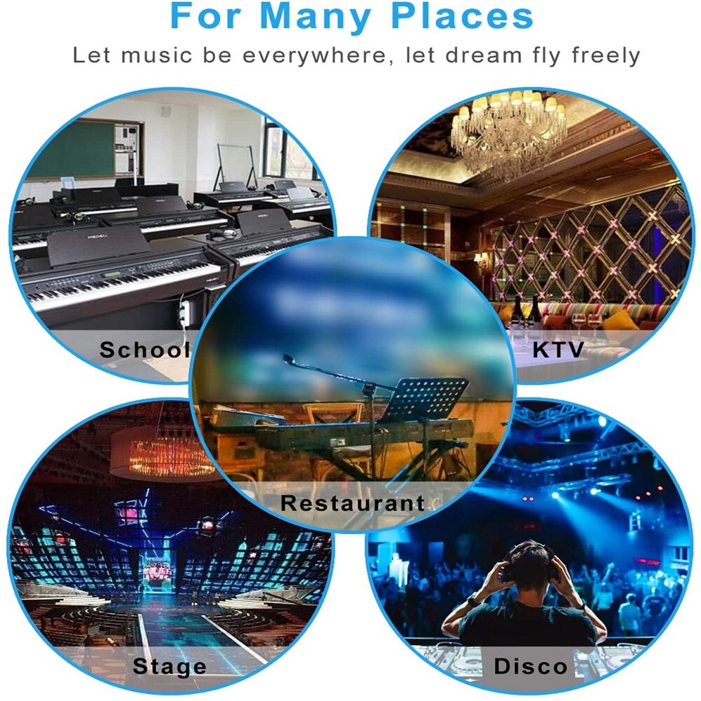 6.5mm Male to 3.5mm Female Audio Cable For Amplifier Console Guitar Recording Adapter 6.5mm TRS 1/4'' Male to 3.5mm Female Cable