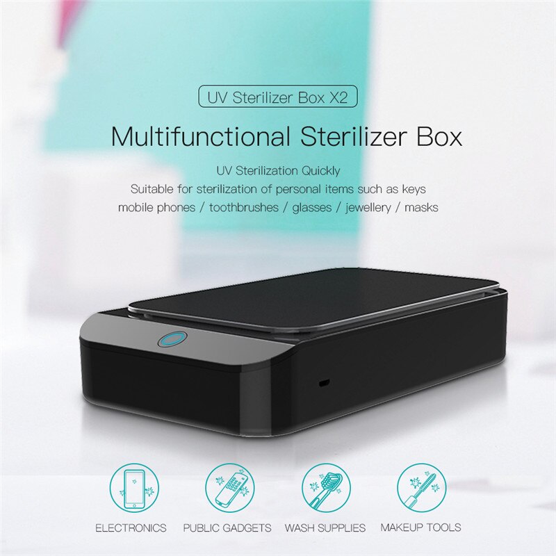 Multifunktionale UV Telefon Sterilisator Box Maske Handys Reiniger Personal Desinfektion Schrank mit Aromatherapie Esterilizador