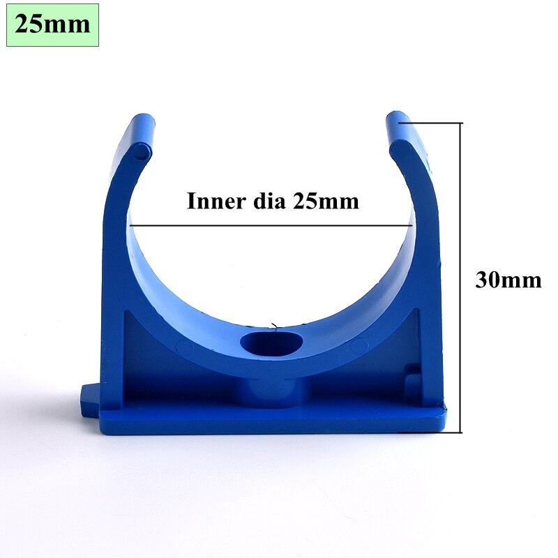 5~20pcs 20~50mm Blue PVC Pipe Clamp Connector Garden Irrigation Aquarium Fish Tank Watering Adapter Fittings Fixing Joints: 2pcs / Inner dia 25mm