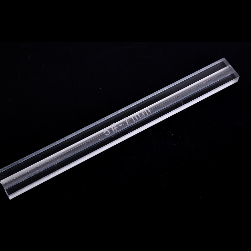1pc Zipper Anti-overflow Ruler Acrylic Template Sewing Accessories For Leather Acrylic Zipper Glue Leak