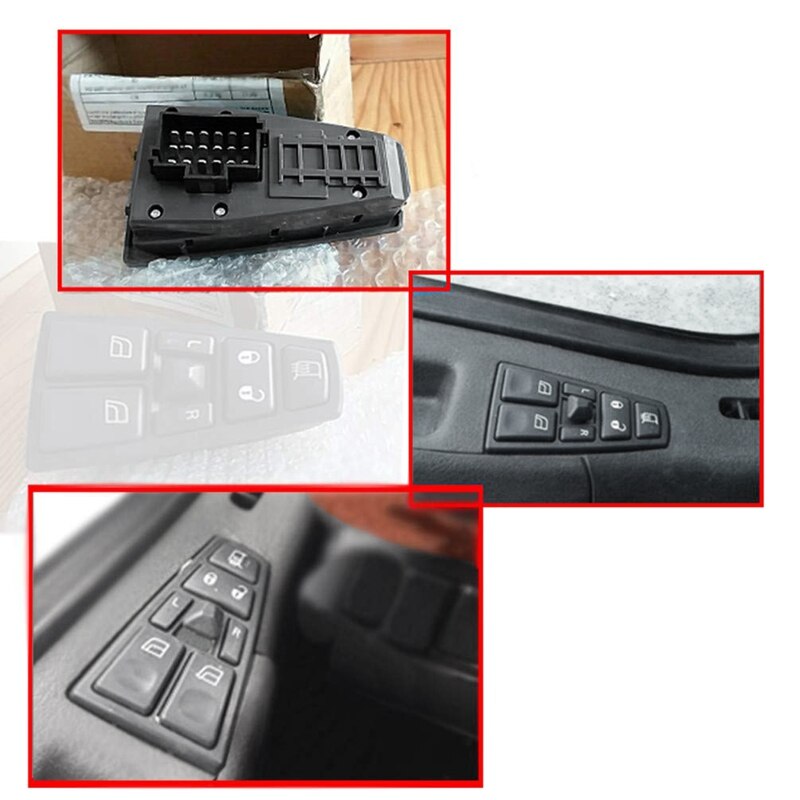 Master Control Window Switch Door Lock Lift Power Window Switch For Volvo Truck Fh12 Fm Vnl Driver Side 21543897 20752918