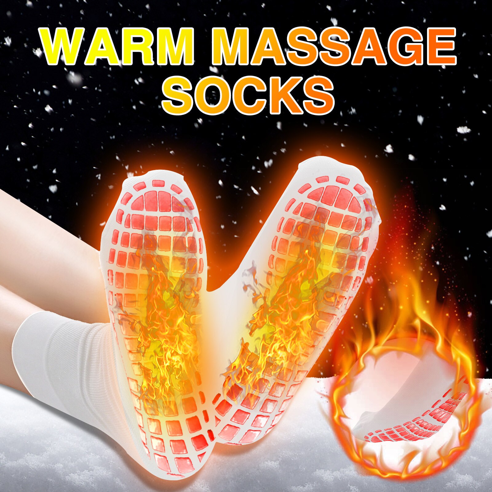 Unisex Self-heating Magnetic Socks Self Heated Socks Tour Magnetic Therapy Comfortable Winter Warm Massage Socks Pression