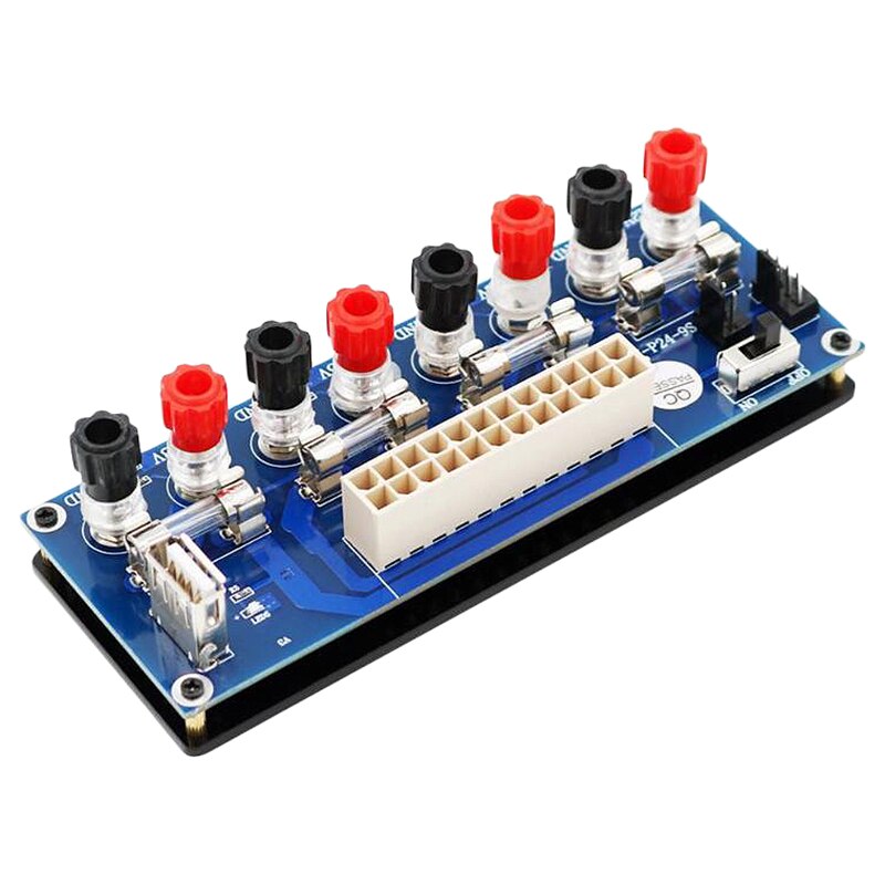 Circuito elettrico 20/24 Spille s Atx Da Banco di Alimentazione Del Computer di Alimentazione 24 Spille Atx Bordo di Sblocco Modulo Dc Spina Connettore Con usb 5V Por