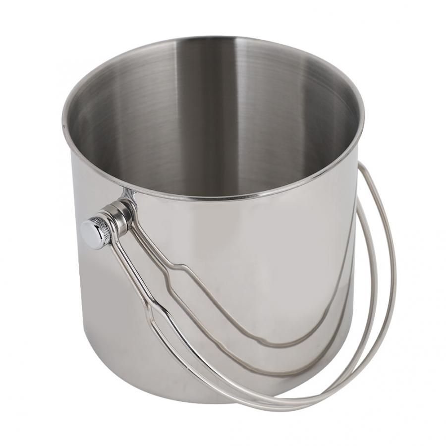 Bartending Kit Friendly Stainless Steel Ice Container Bucket 2L Portable Red Wine Barrel For Kitchen Bar Tools Barware Wine