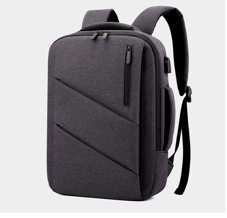 Chuwanglin旅行のバックパック男性ビジネスバックパック男性mochila usb充電15.6 "ラップトップバッグ大容量のバックパックD81901: ダークグレー