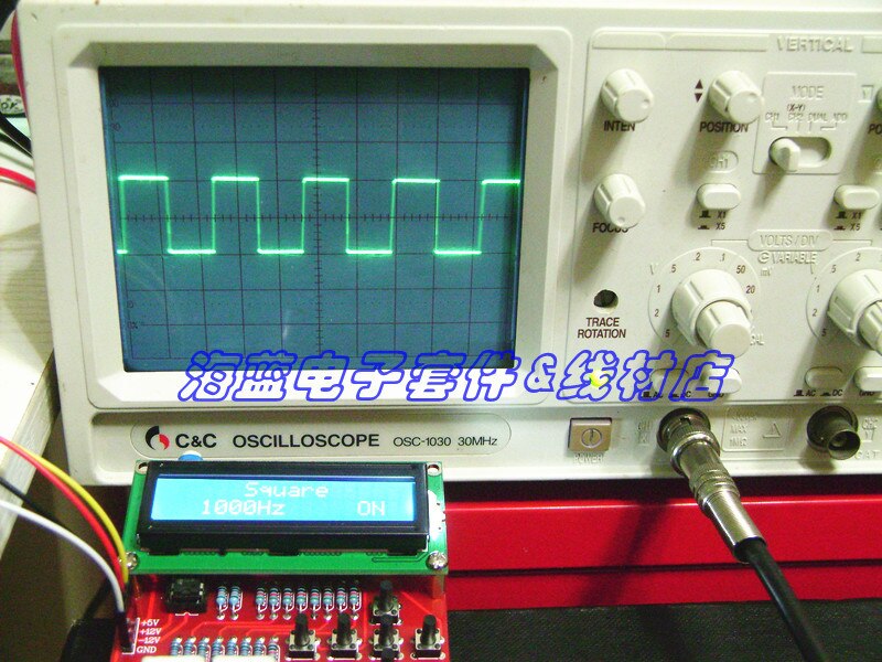 1 STÜCKE DDS FUNKTIONSGENERATOR dreieck sinus rechteckimpuls sägezahn rauschgenerator