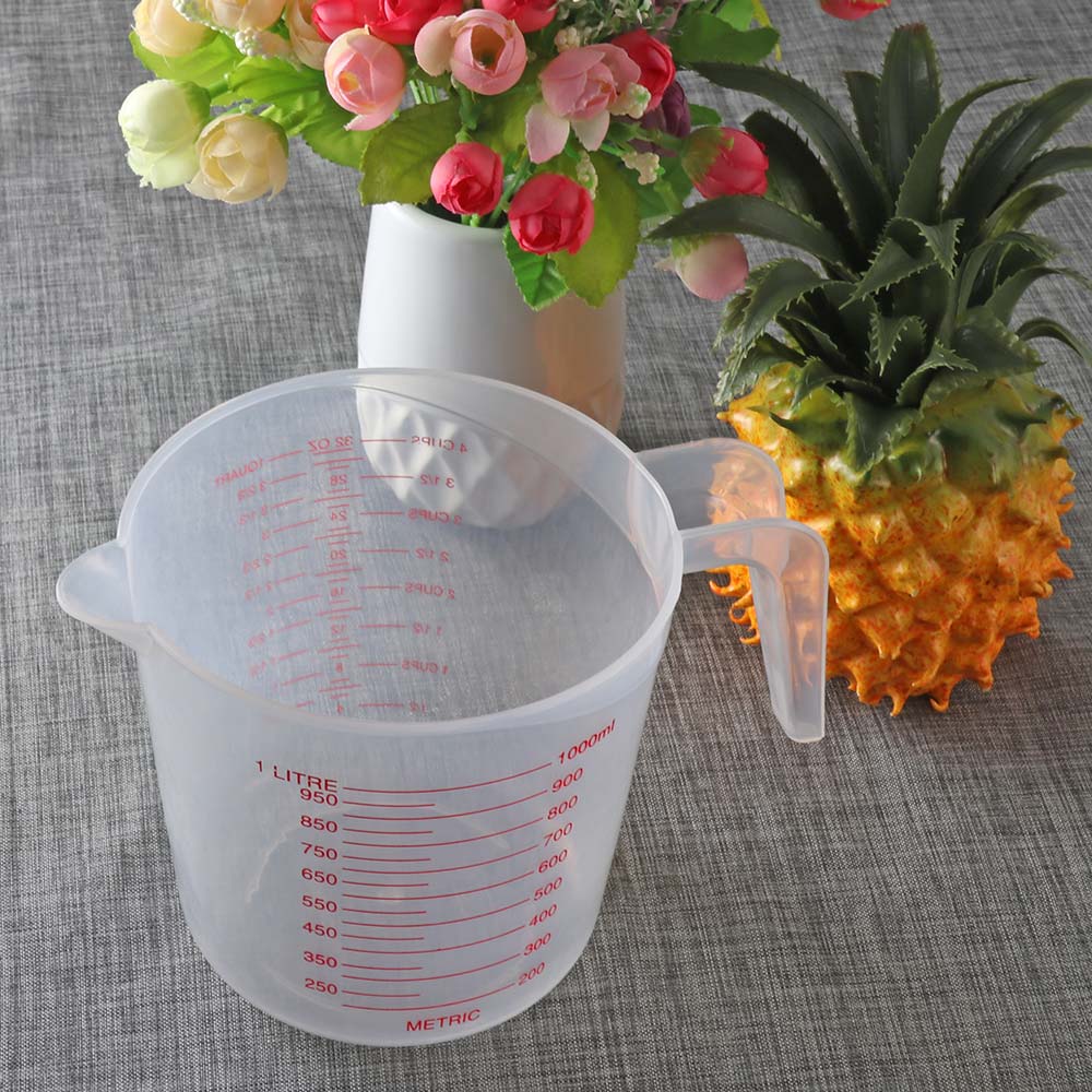 Measuring Cup for Baking Beaker Liquid Measure JugCup Container Measuring Jug Cup Clear Plastic Graduated