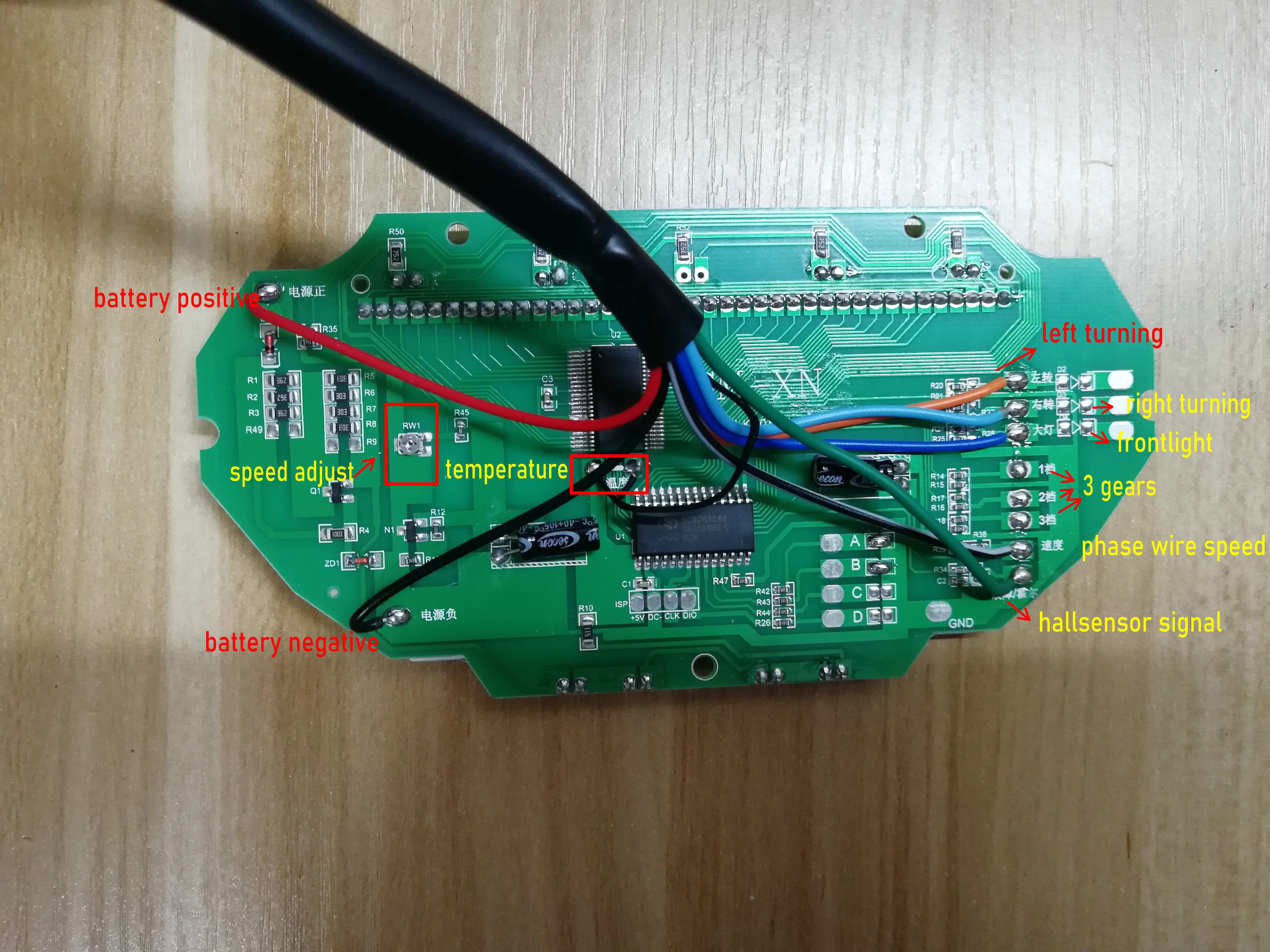 Hastighetsmåler lcd-skjerm 48 v 60 v 72 v 84 v 96 v 120v lys / odo / batterinivåindikator til elektrisk scooter måler sykkel trehjulet dashbord
