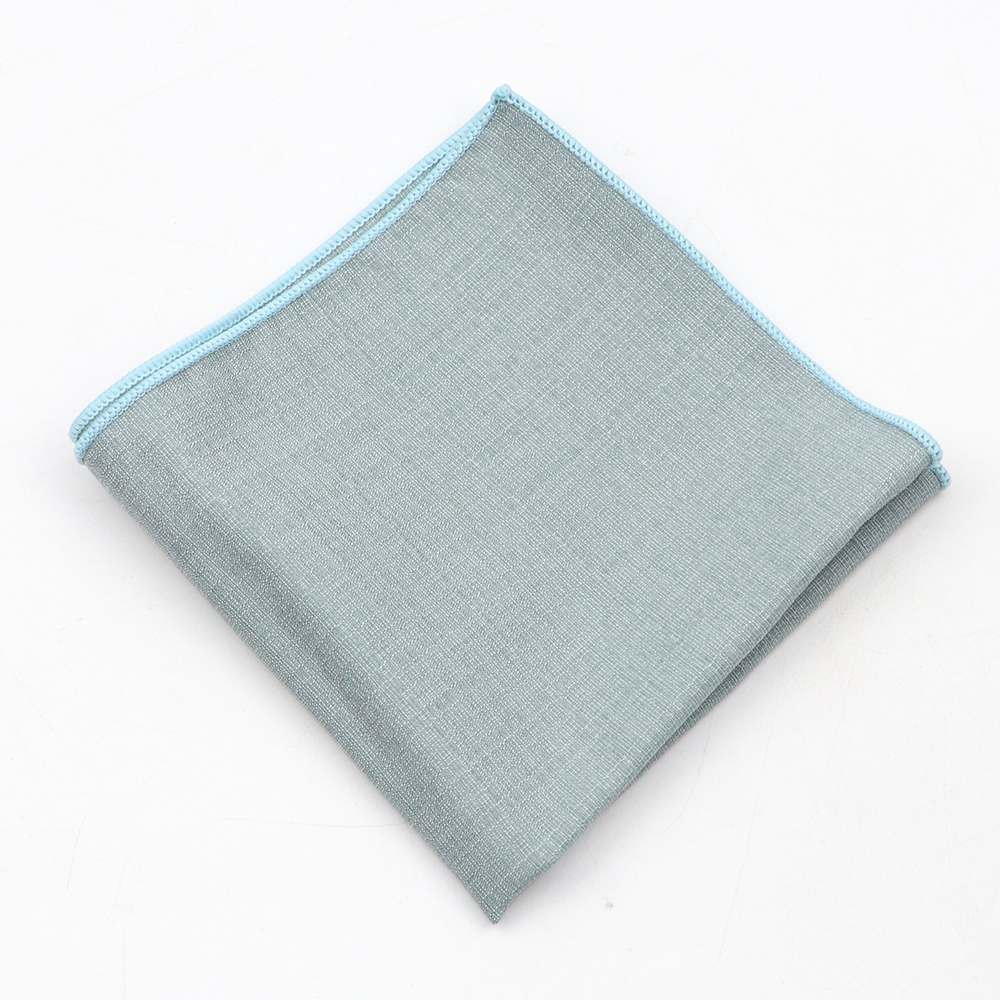 Solid Color Polyester Bamboo Fiber Handkerchiefs For Men Classic Casual Suits Pocket Square Mens Black Khaki Blue Towels: green