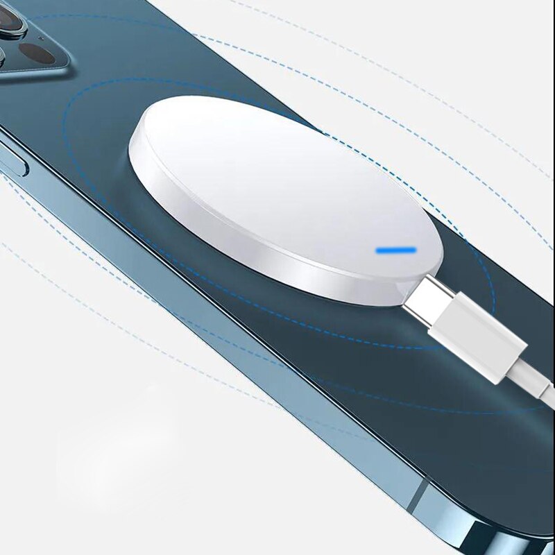 15W Qi Magnetic Wireless Charger Pad for iPhone 12 Series - Fast Charging with MFI Certified Cable