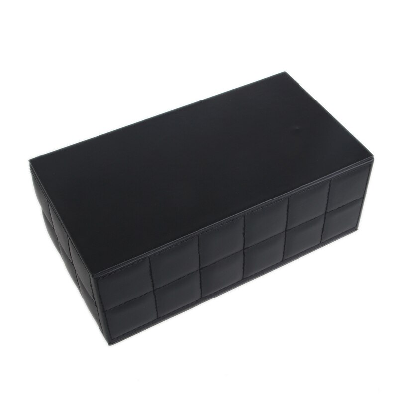 Durable Leather PU Standard Tissue Box Holder For Home Office Car Rectangular