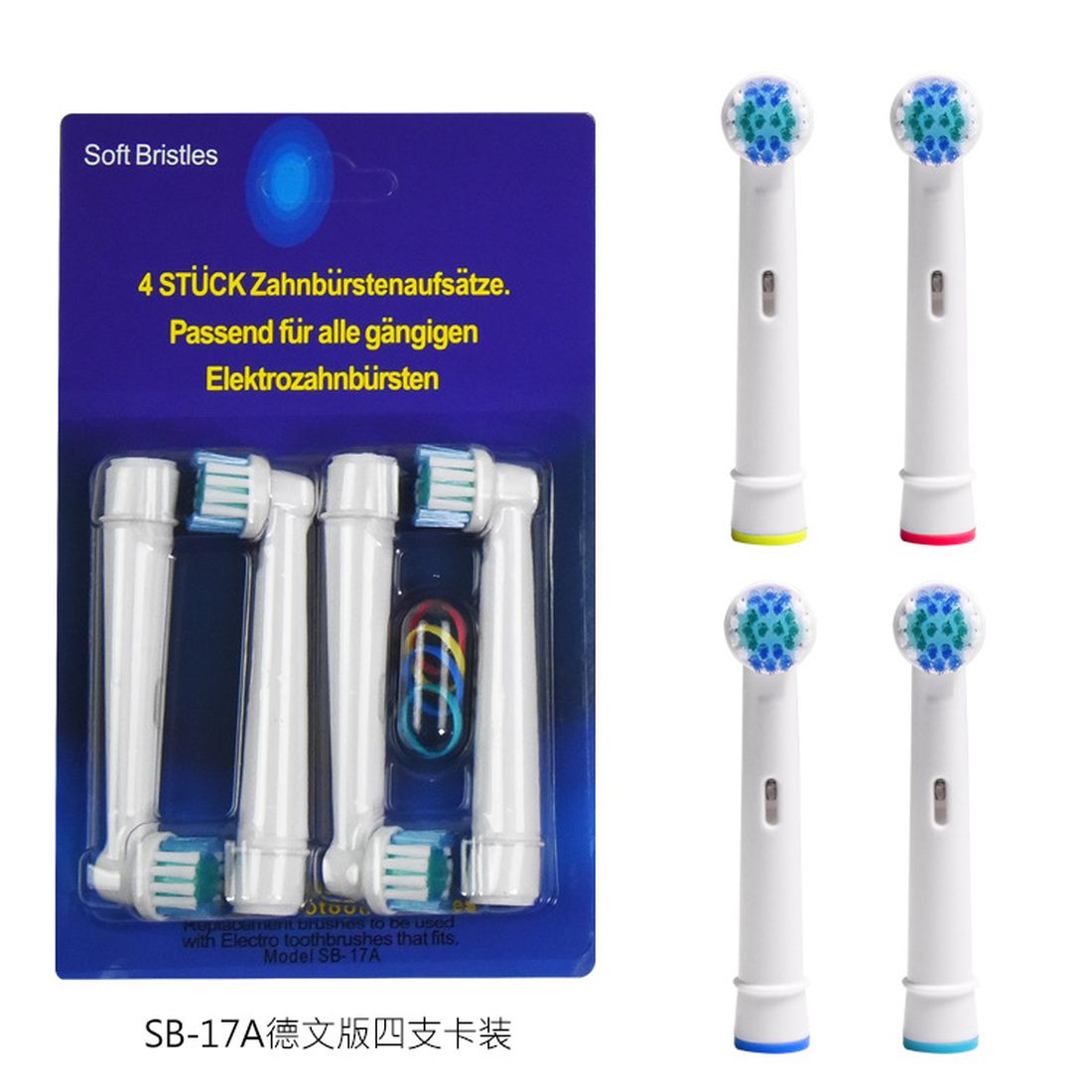 SB-17A Elektrische Tandenborstel Opzetborstels Voor Oral B Gevoelige Opzetborstels Zachte Haren D25 D30 D32 4739 3709
