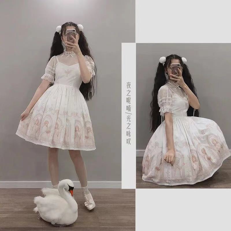 Japanese harajuku lolita black dress SD00818